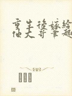 重生后嫁给亡夫他大哥笔趣阁封面