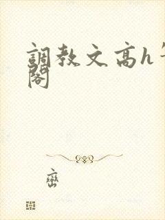 调教文高h笔趣阁