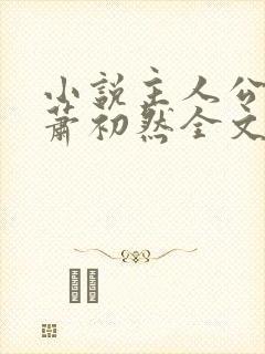 小说主人公叶辰萧初然全文免费