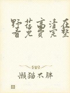 野花高清在线观看免费完整bd封面