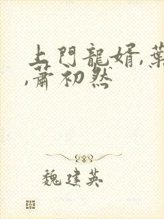 上门龙婿,叶辰,萧初然