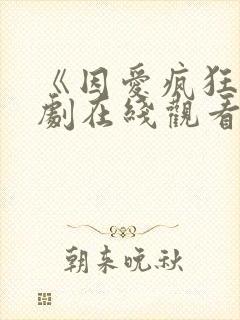 《因爱疯狂》日剧在线观看