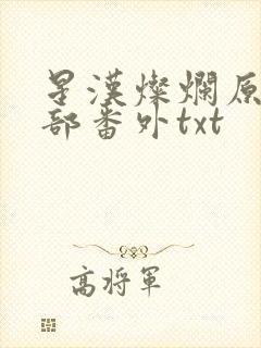 星汉灿烂原著全部番外txt