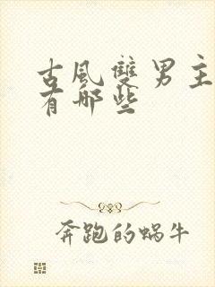 古风双男主漫画有哪些