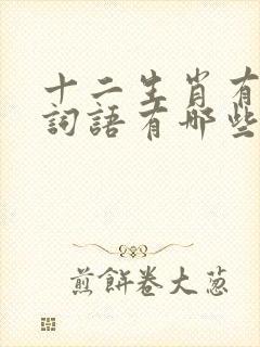 十二生肖有关的词语有哪些