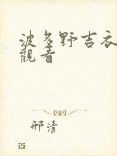 波多野吉衣av观看