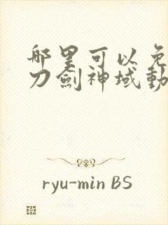 哪里可以免费看刀剑神域动漫封面