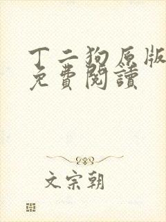 丁二狗原版全文免费阅读