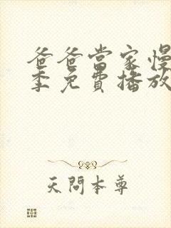 爸爸当家慢享记季免费播放封面