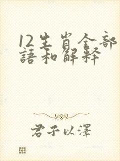 12生肖全部成语和解释封面