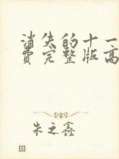 消失的十一层免费完整版高清封面