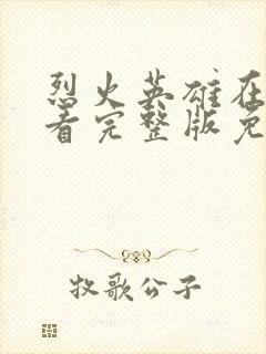 烈火英雄在线观看完整版免费高清