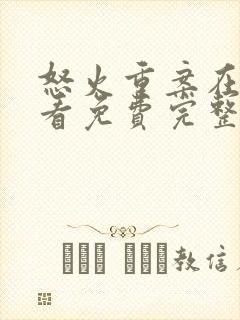 怒火重案在线观看免费完整版国语版封面