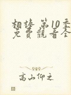 相棒 第10季免费观看全集封面