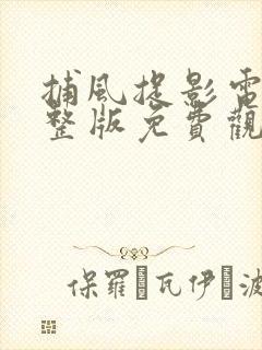 捕风捉影电影完整版免费观看国语