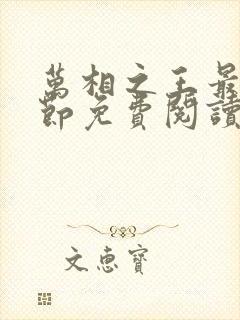 万相之王最新章节免费阅读无弹窗封面