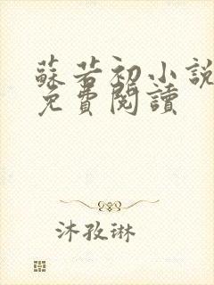 苏若初小说全文免费阅读