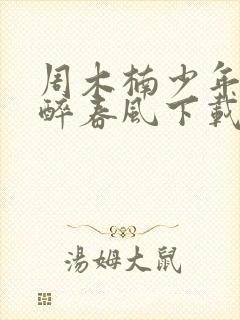 周木楠少年白马醉春风下载