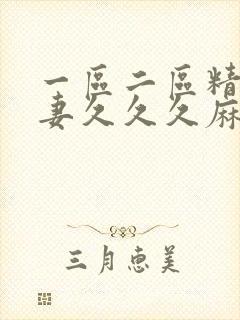 一区二区精品人妻久久久麻豆