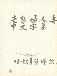 老熟妇人妻久久中文字幕