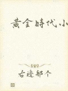 黄金时代小说