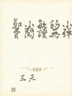 郑小敏的小说免费阅读无弹窗