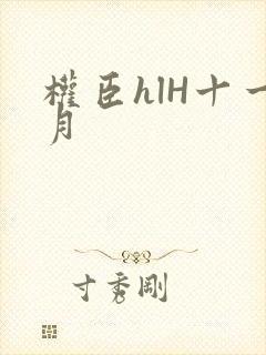 权臣hlH十一月封面