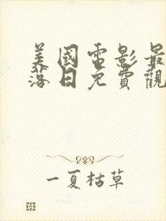 美国电影最后的落日免费观看