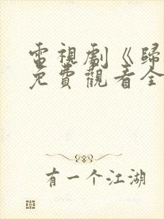 电视剧《归路》免费观看全集高清