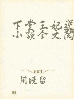 下堂王妃逆袭记小说全文阅读封面