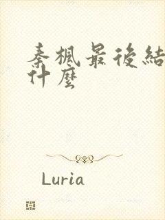 秦枫最后结局是什么