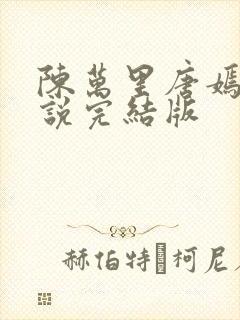 陈万里唐嫣然小说完结版封面