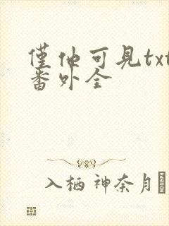仅他可见txt番外全封面