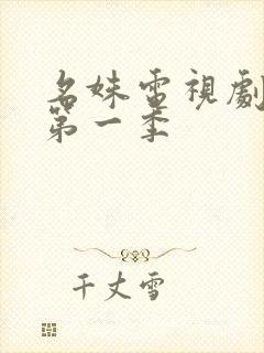 名姝电视剧英剧第一季