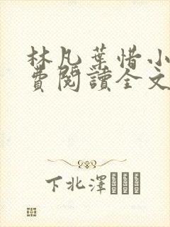 林凡叶惜小说免费阅读全文无弹窗