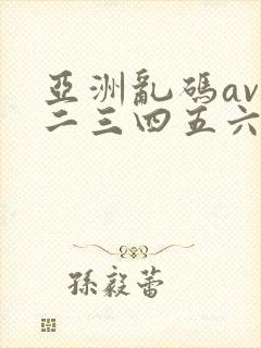 亚洲乱码av一二三四五六区