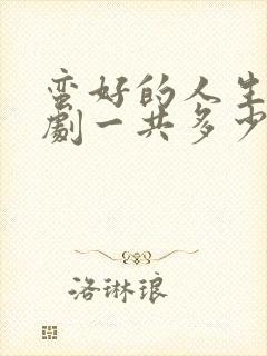 蛮好的人生电视剧一共多少集