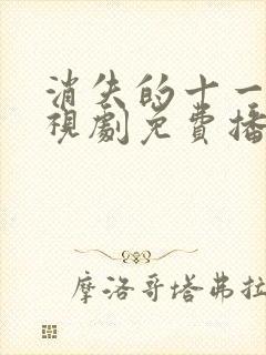 消失的十一层电视剧免费播放