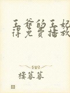 王爷的王妃惹不得免费播放