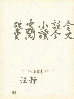 破云小说全文免费阅读全文