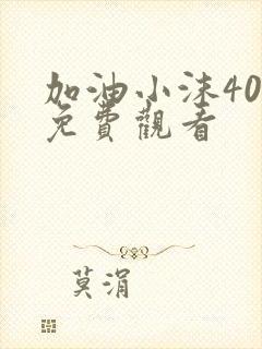 加油小沫40集免费观看