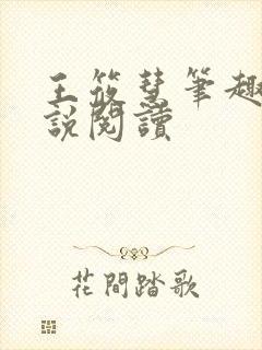 王筱慧笔趣阁小说阅读封面