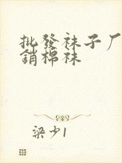 批发袜子厂家直销棉袜封面