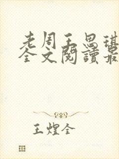 老周王思琪小说全文阅读最新章节更