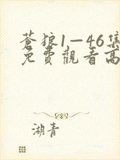 苍狼1—46集免费观看高清