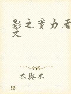 影之实力者同人文