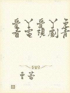 爱丫爱丫免费观看电视剧青春有你封面