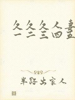 久久久人妻熟女一二三四五区