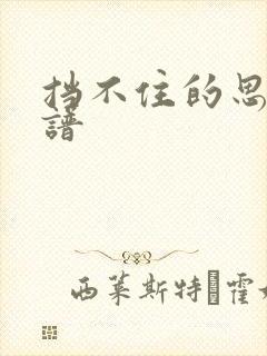 挡不住的思念简谱