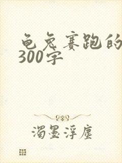 龟兔赛跑的故事300字